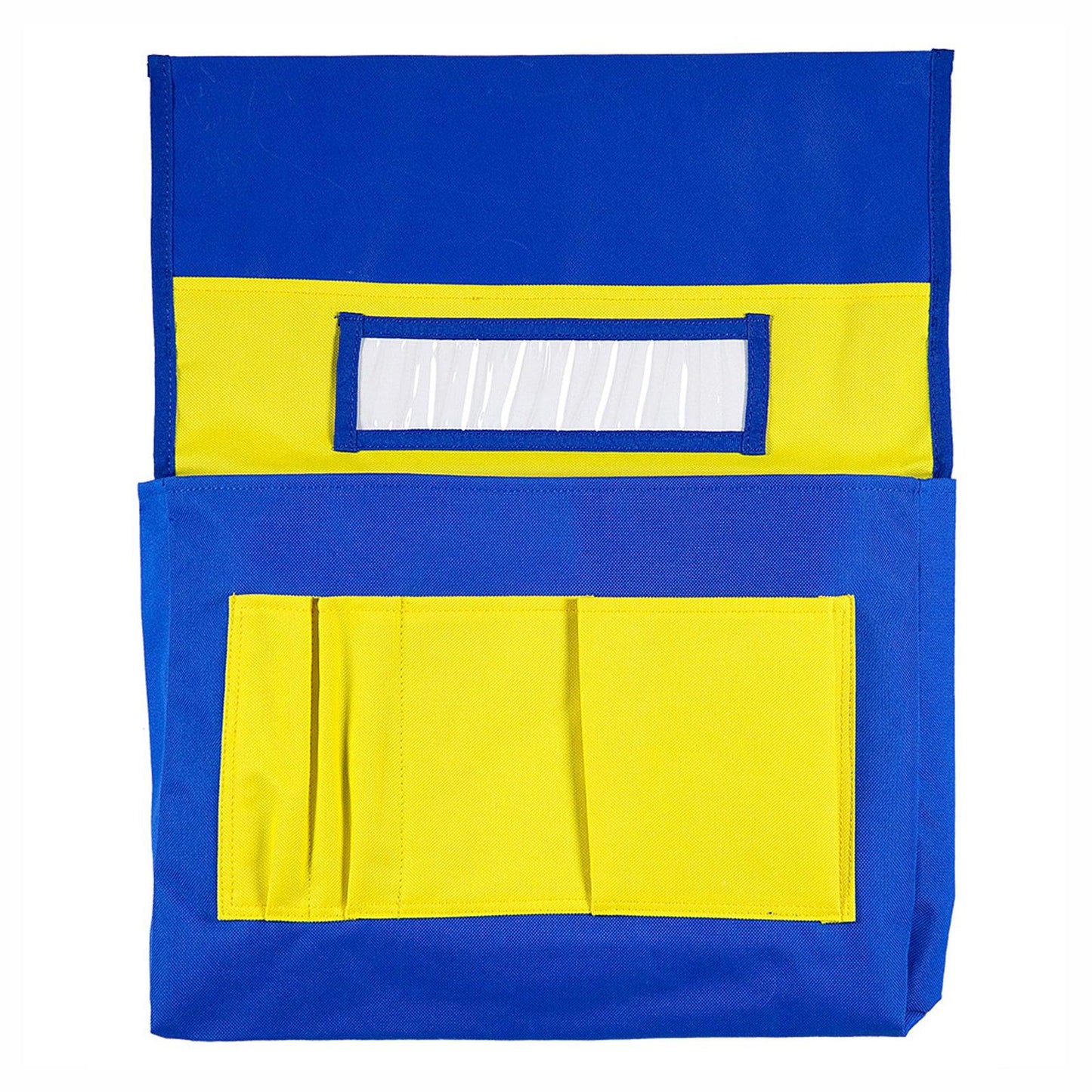 Chairback Buddy™ Pocket Chart, Blue/Yellow, Pack of 2 - Loomini