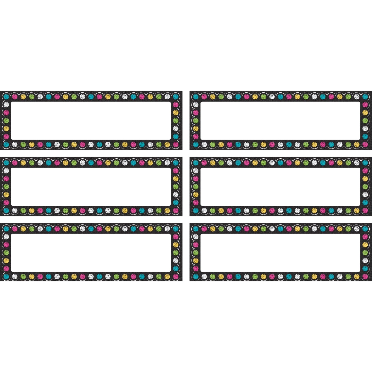 Chalkboard Brights Labels Magnetic Accents, 20 Per Pack, 3 Packs - Loomini