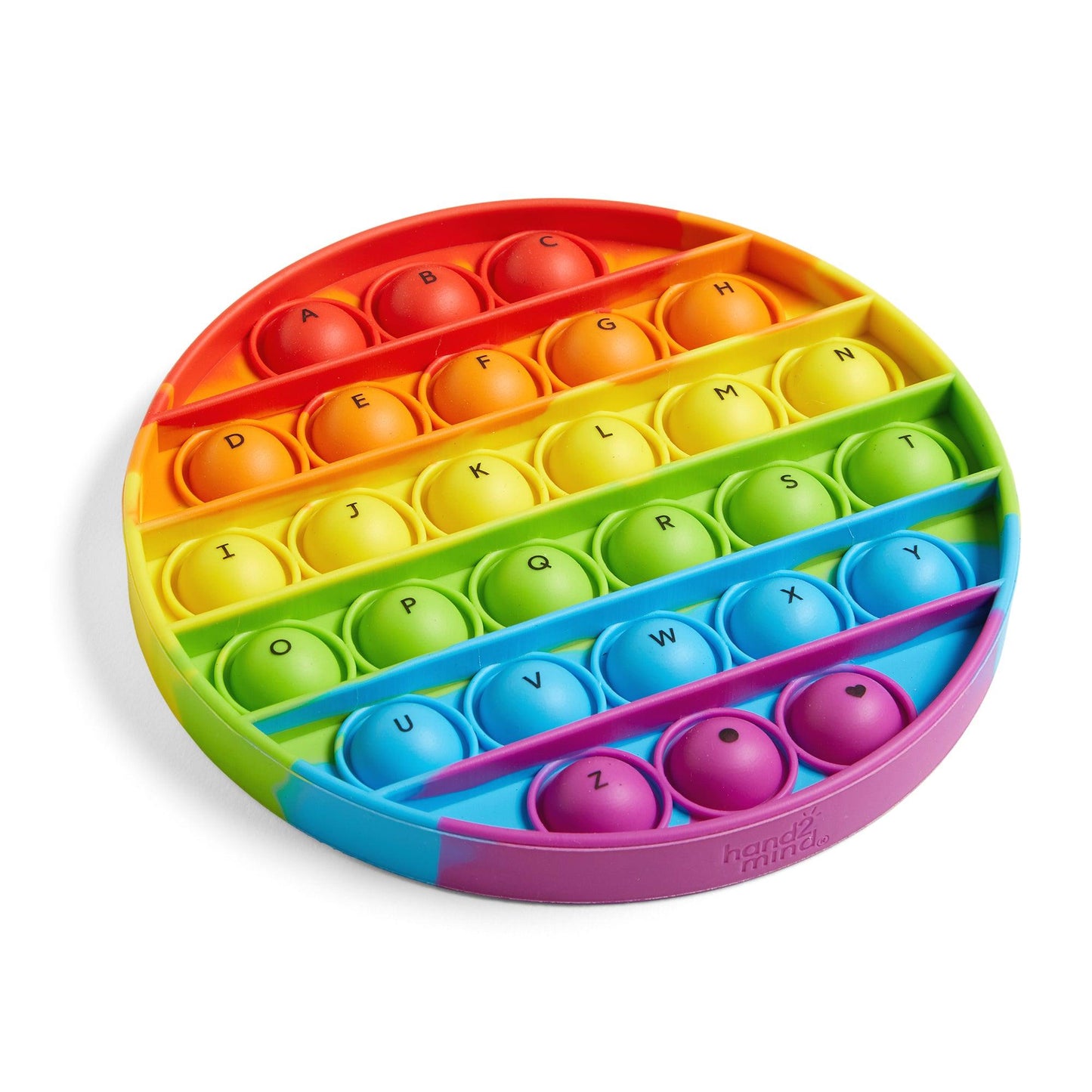 Circular Alphabet Pop It, Set of 6 - Loomini
