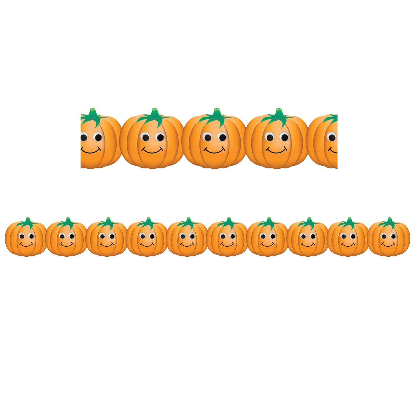 Classroom Border - Happy Pumpkins, 36 Feet Per Pack, 6 Packs - Loomini