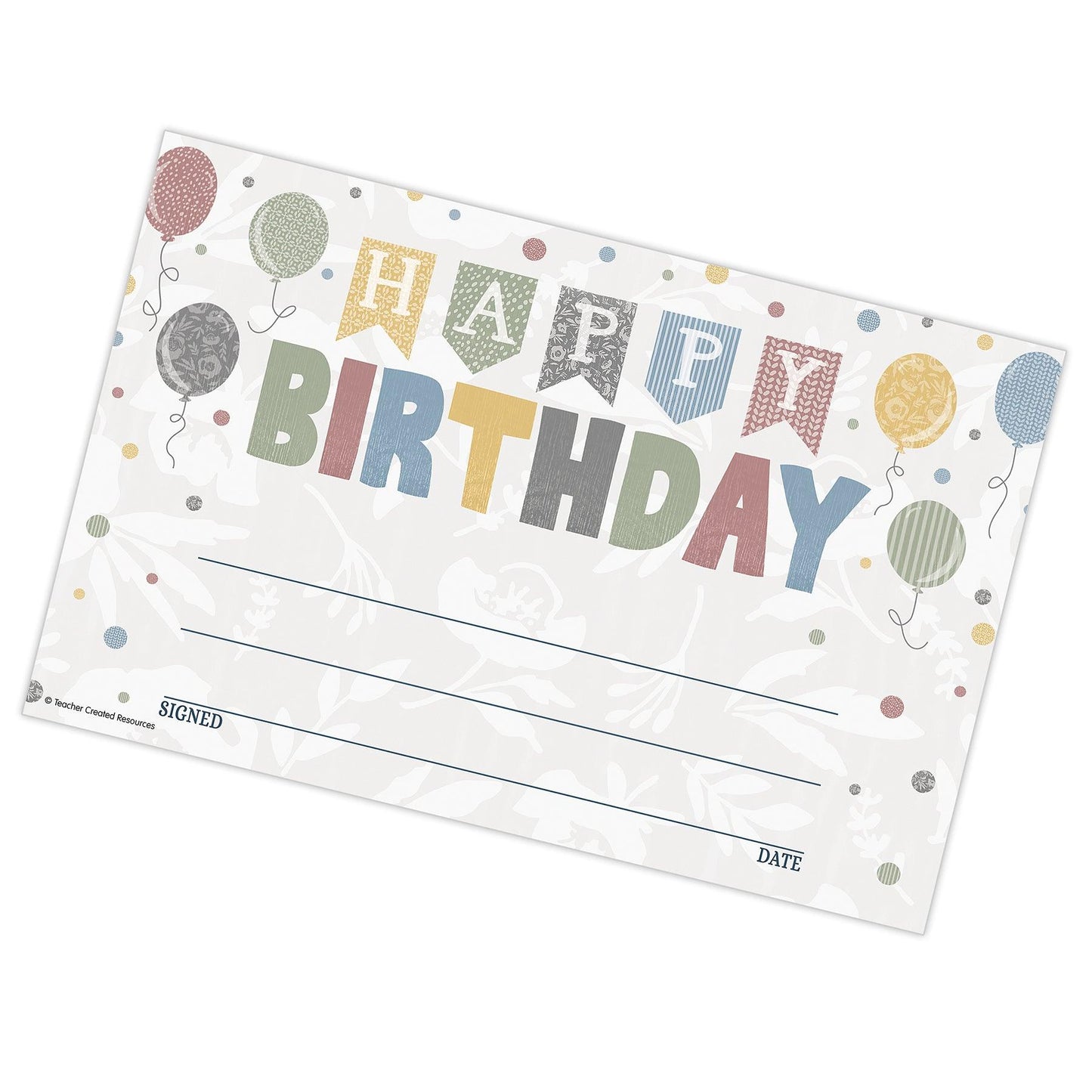Classroom Cottage Happy Birthday Awards, 30 Per Pack, 6 Packs - Loomini