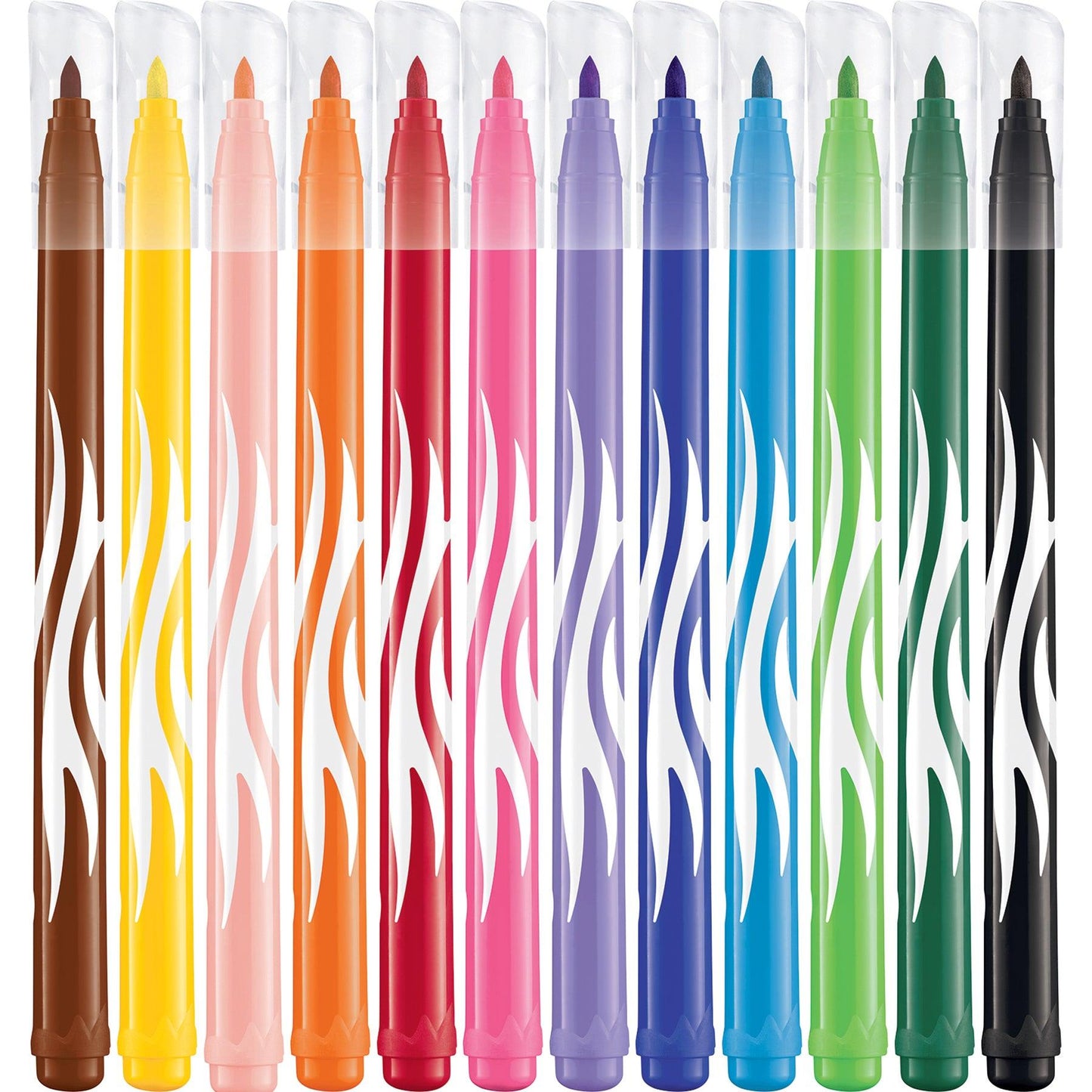 Color'Peps Jungle Fine Tip Ultrawashable Markers, 12 Per Pack, 12 Packs - Loomini