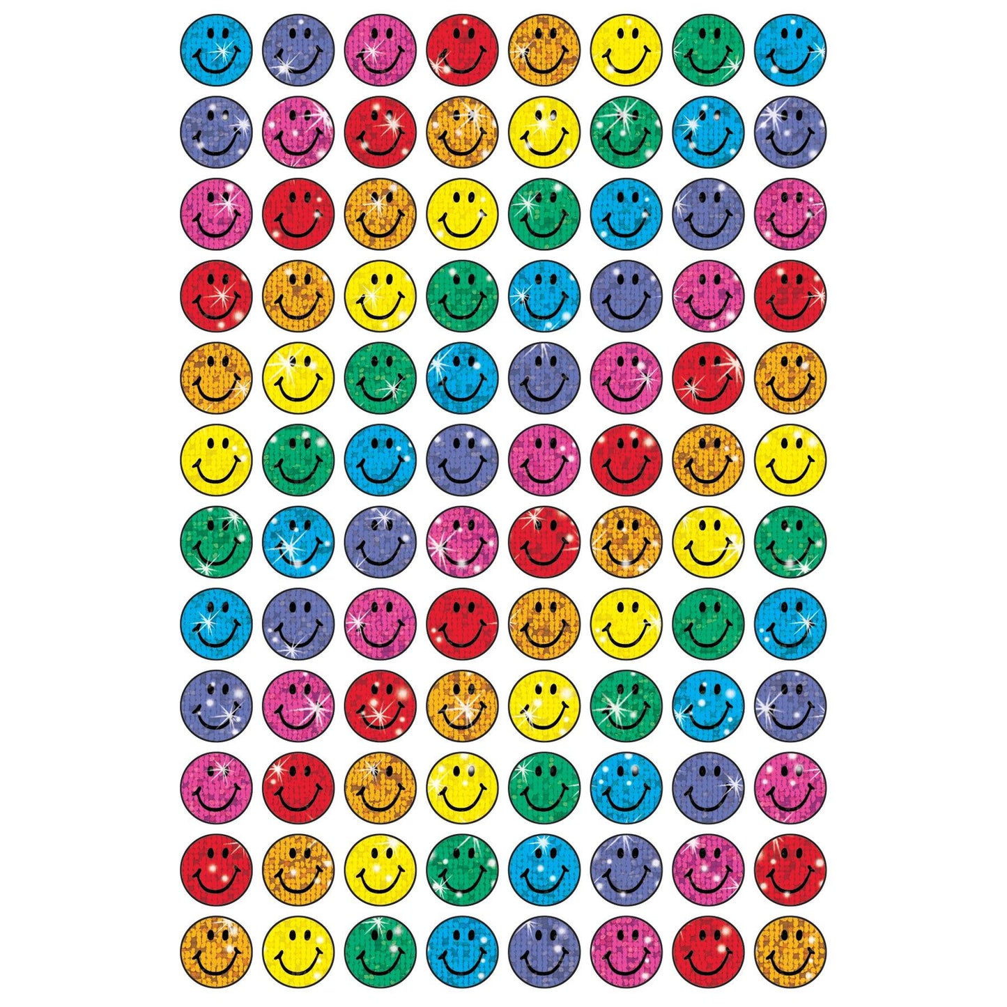 Colorful Smiles superSpots® Stickers-Sparkle, 400 Per Pack, 6 Packs - Loomini