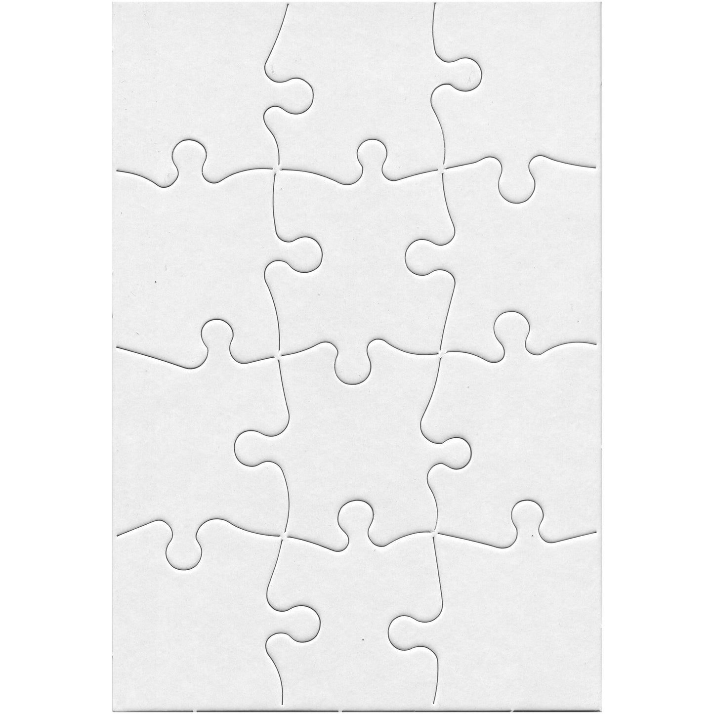 Compoz-A-Puzzle®, 5 1/2" x 8" Rectangle, 12-Piece, Pack of 24 - Loomini