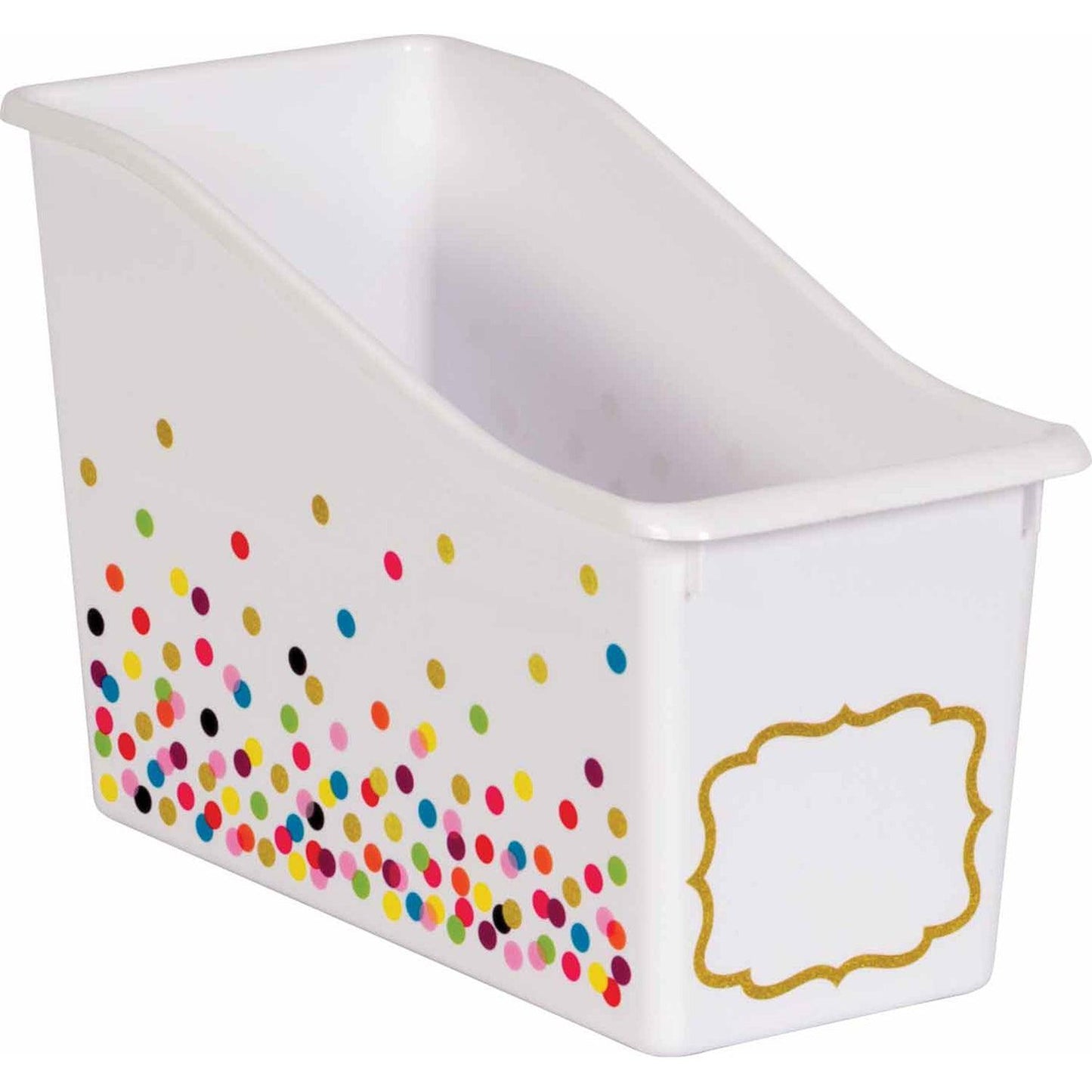 Confetti Plastic Book Bin, Pack of 3 - Loomini