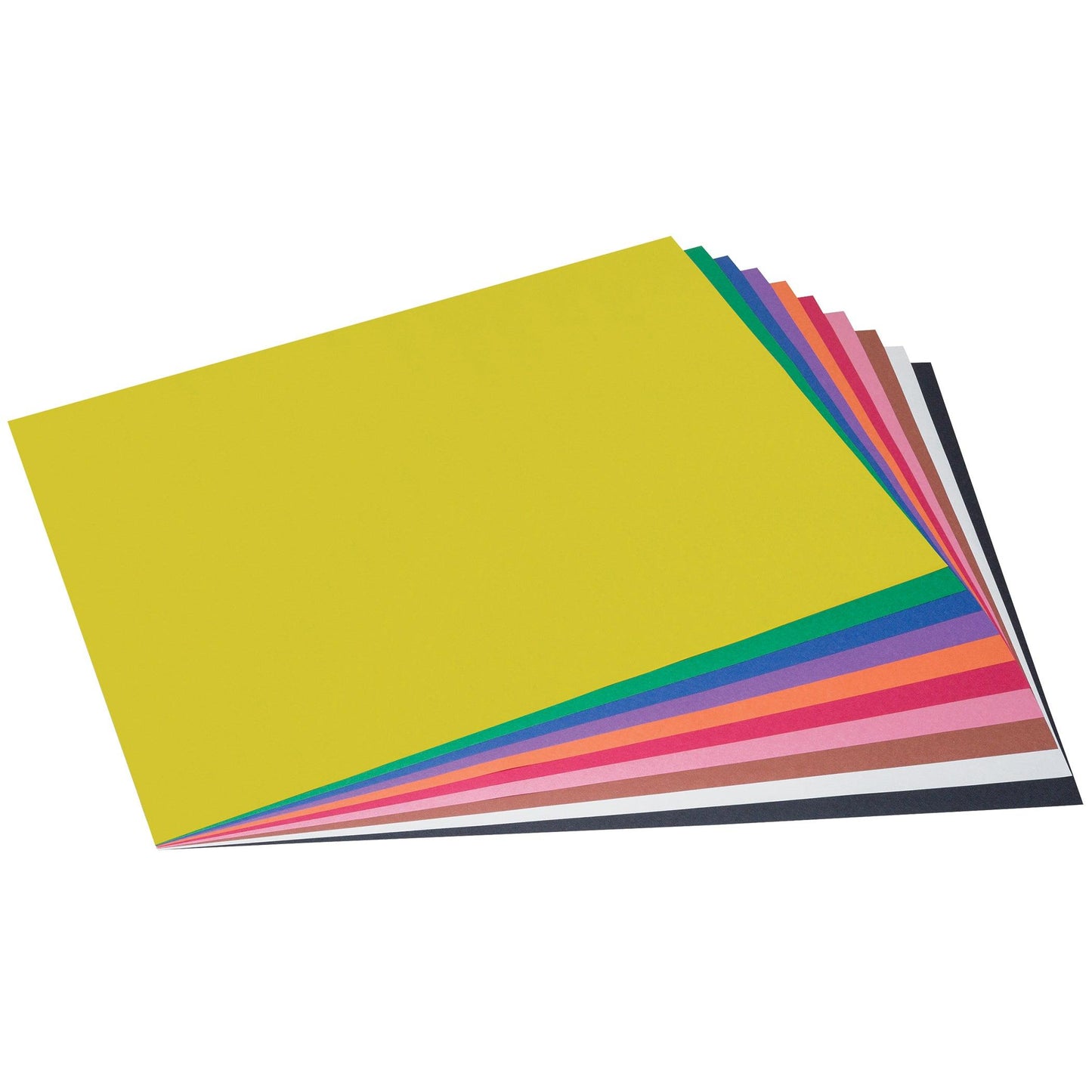 Construction Paper, 10 Assorted Colors, 18" x 24", 100 Sheets - Loomini