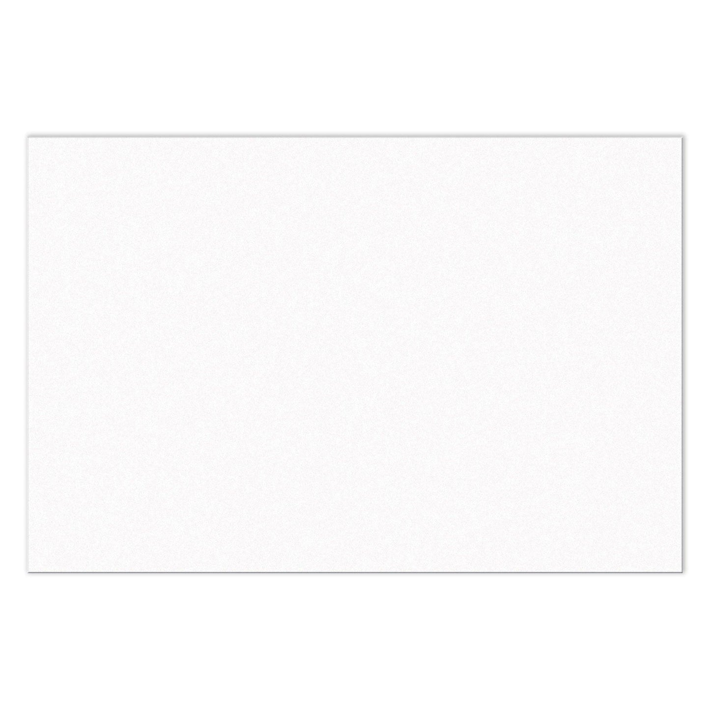 Construction Paper, Bright White, 12" x 18", 100 Sheets Per Pack, 5 Packs - Loomini