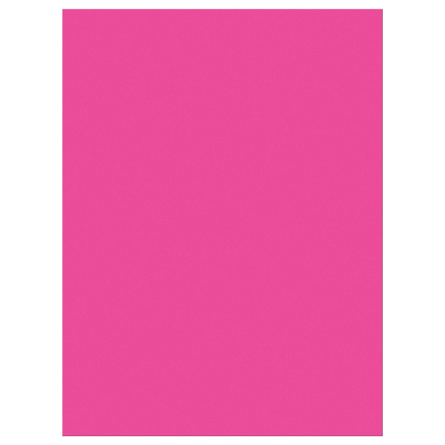 Construction Paper, Hot Pink, 9" x 12", 50 Sheets Per Pack, 10 Packs - Loomini