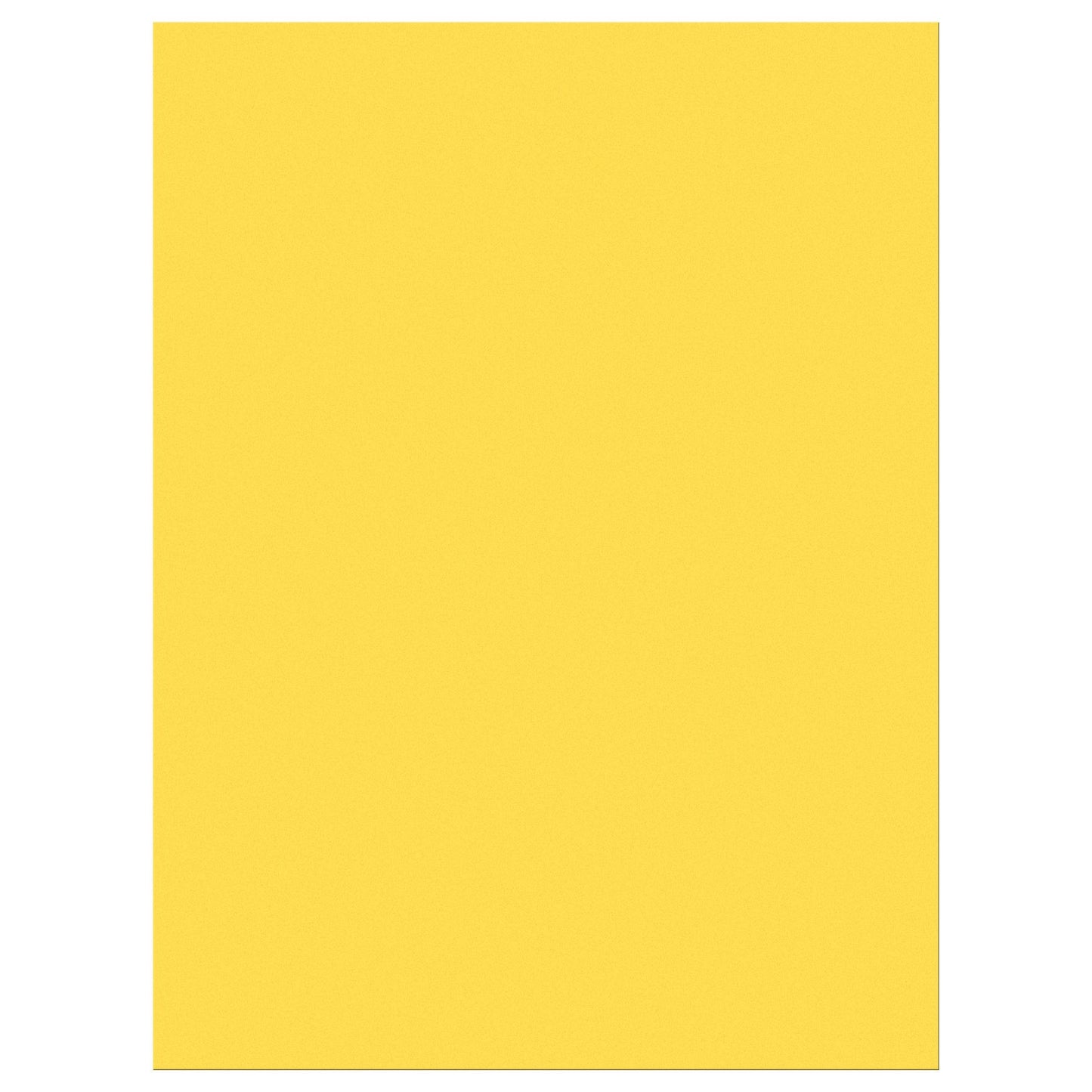 Construction Paper, Yellow, 9" x 12", 50 Sheets Per Pack, 10 Packs - Loomini