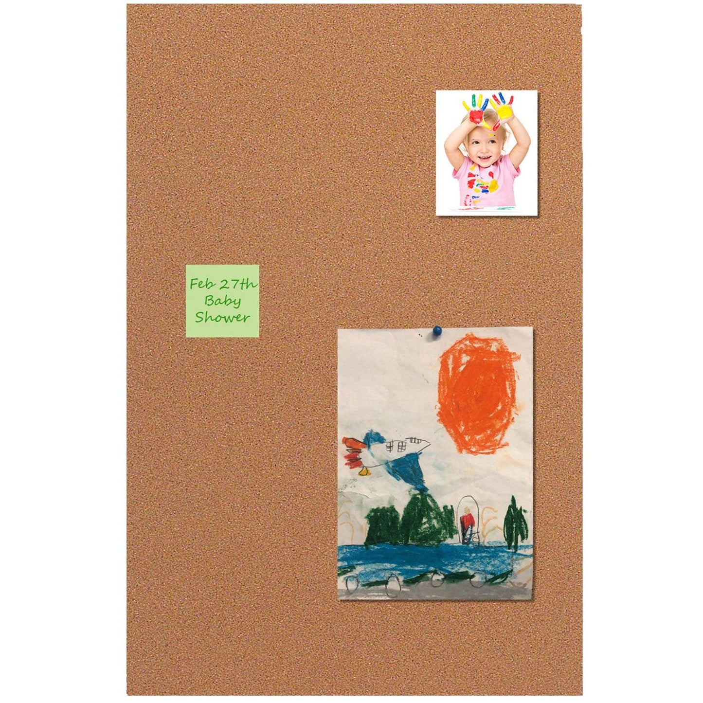 Cork Panel, 12.5" x 26", Pack of 3 - Loomini