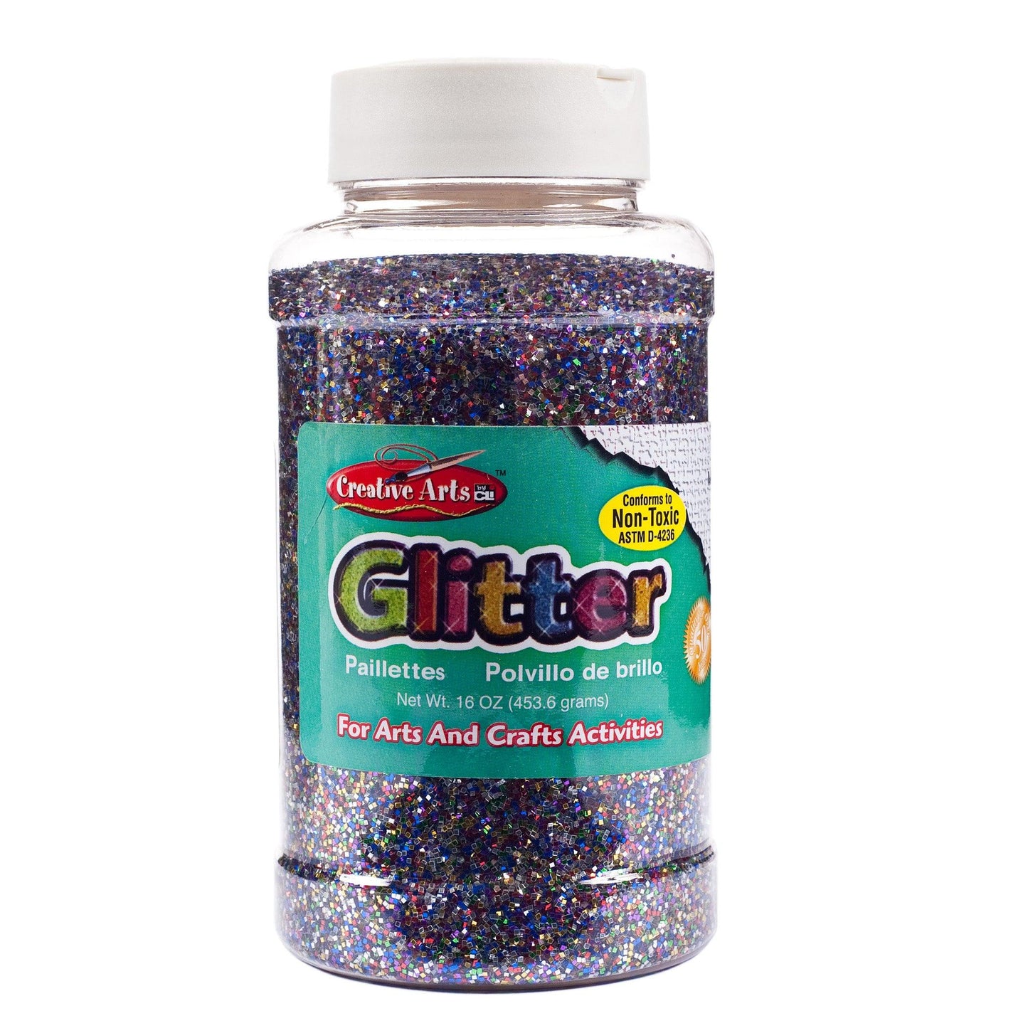Creative Arts™ Glitter, 1 lb. Bottle, Multi-Color, Pack of 3 - Loomini