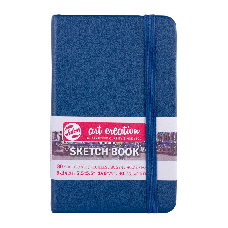 Sketchbook, 80 Sheets, 90lbs, Navy Blue Cover, 3.5" x 5.5"