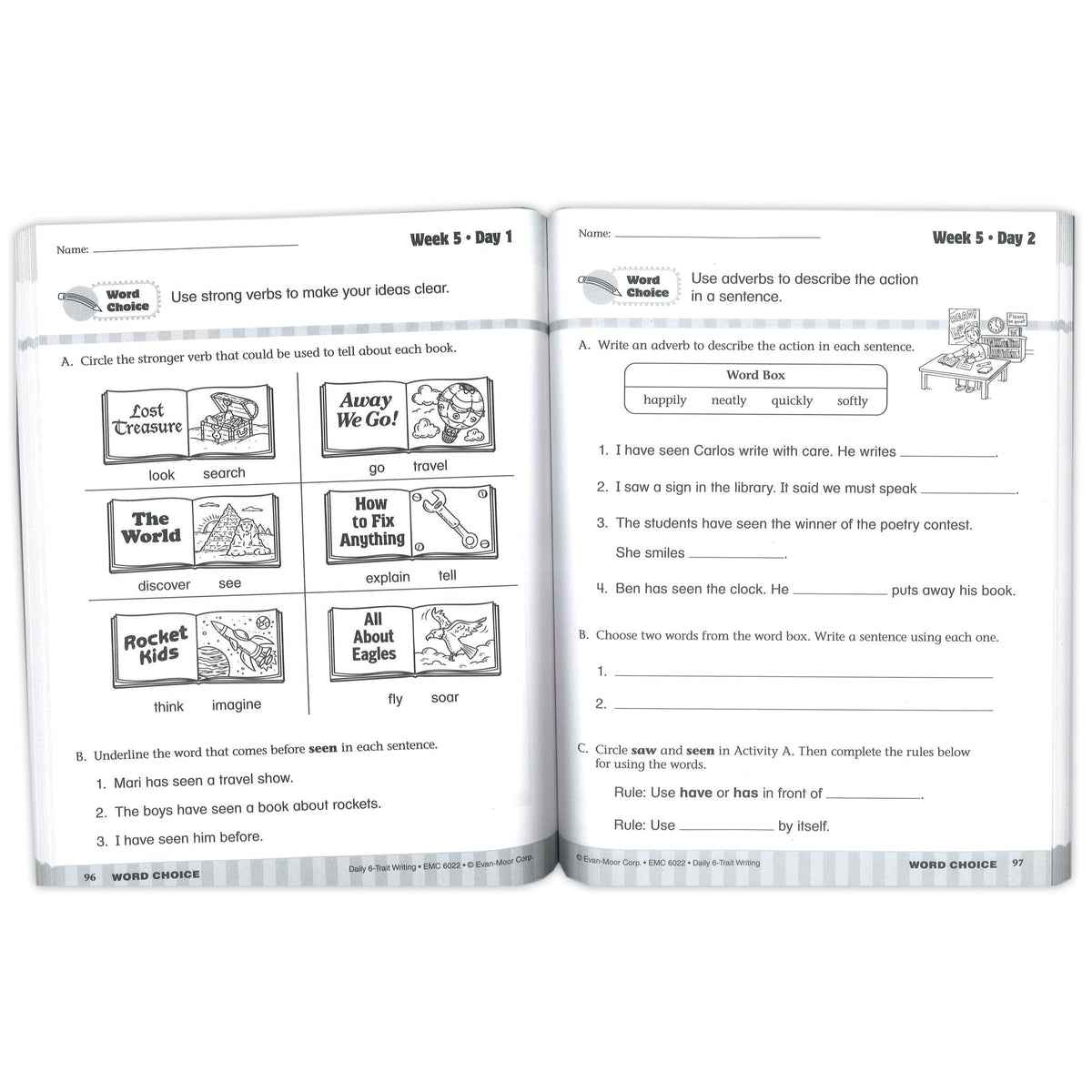 Daily 6-Trait Writing Book, Grade 2 - Loomini