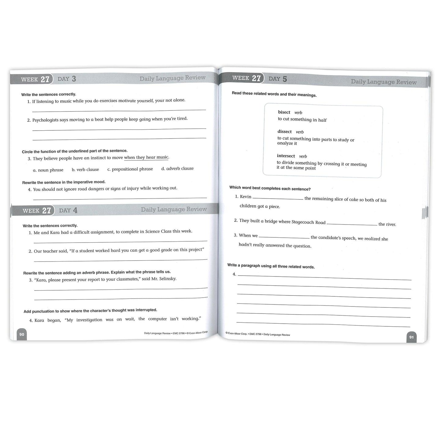 Daily Language Review Teacher's Edition Book, Grade 8 - Loomini