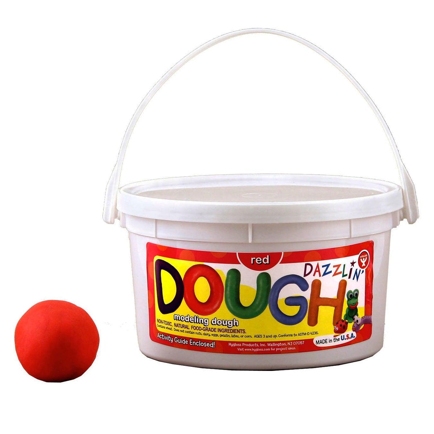 Dazzlin' Dough, Red, 3 lb. Tub, Pack of 3 - Loomini