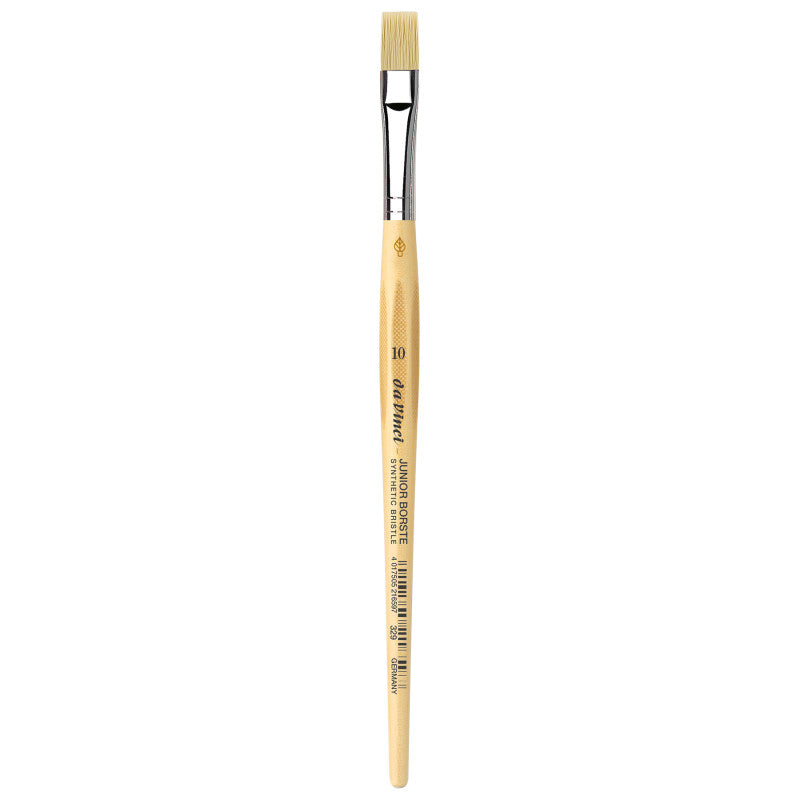 JUNIOR BORSTE Synthetic Student Brush, Synthetic, Tempera, Flat, Series 329, Size 10