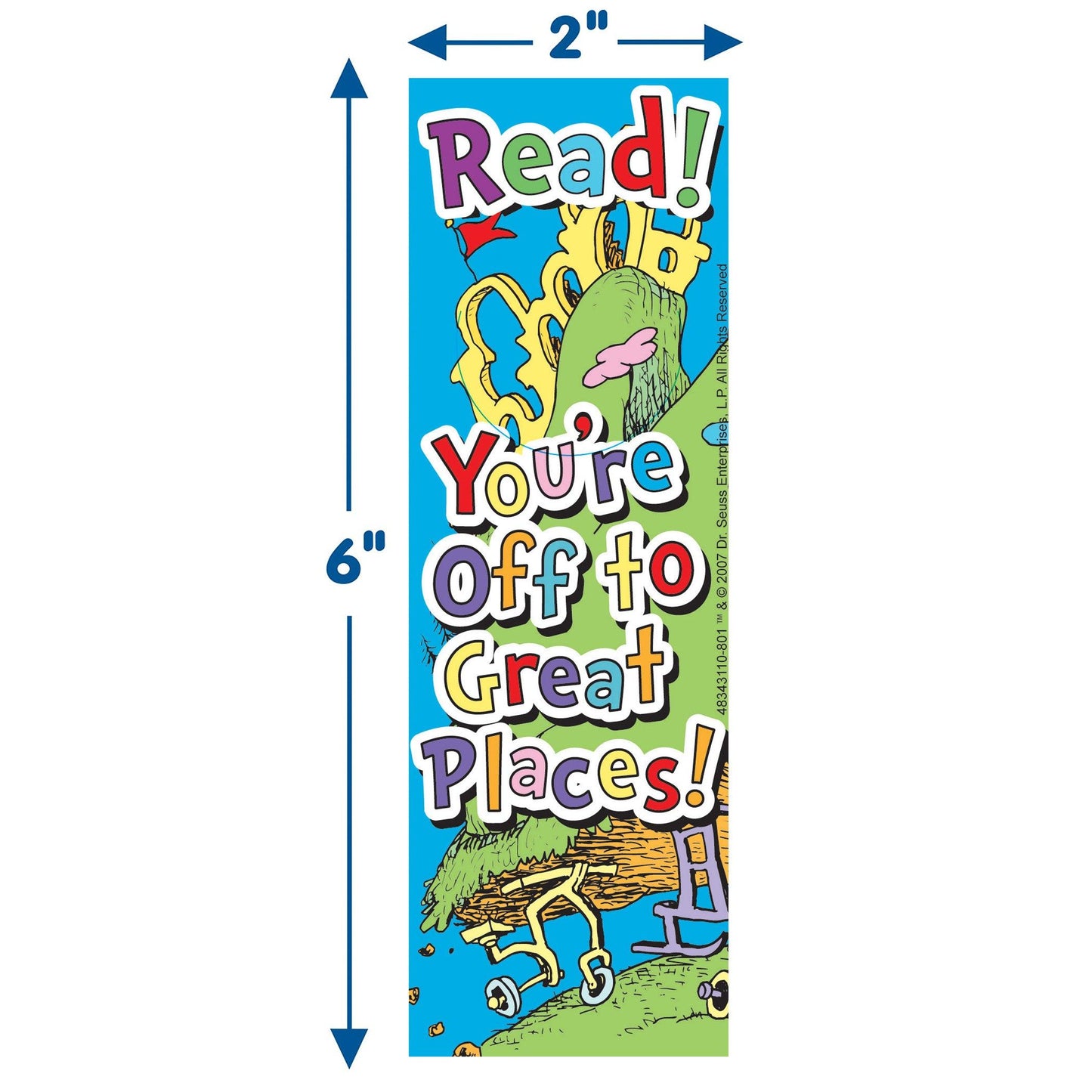 Dr. Seuss™ Oh, The Places... Bookmarks, 36 Per Pack, 6 Packs - Loomini