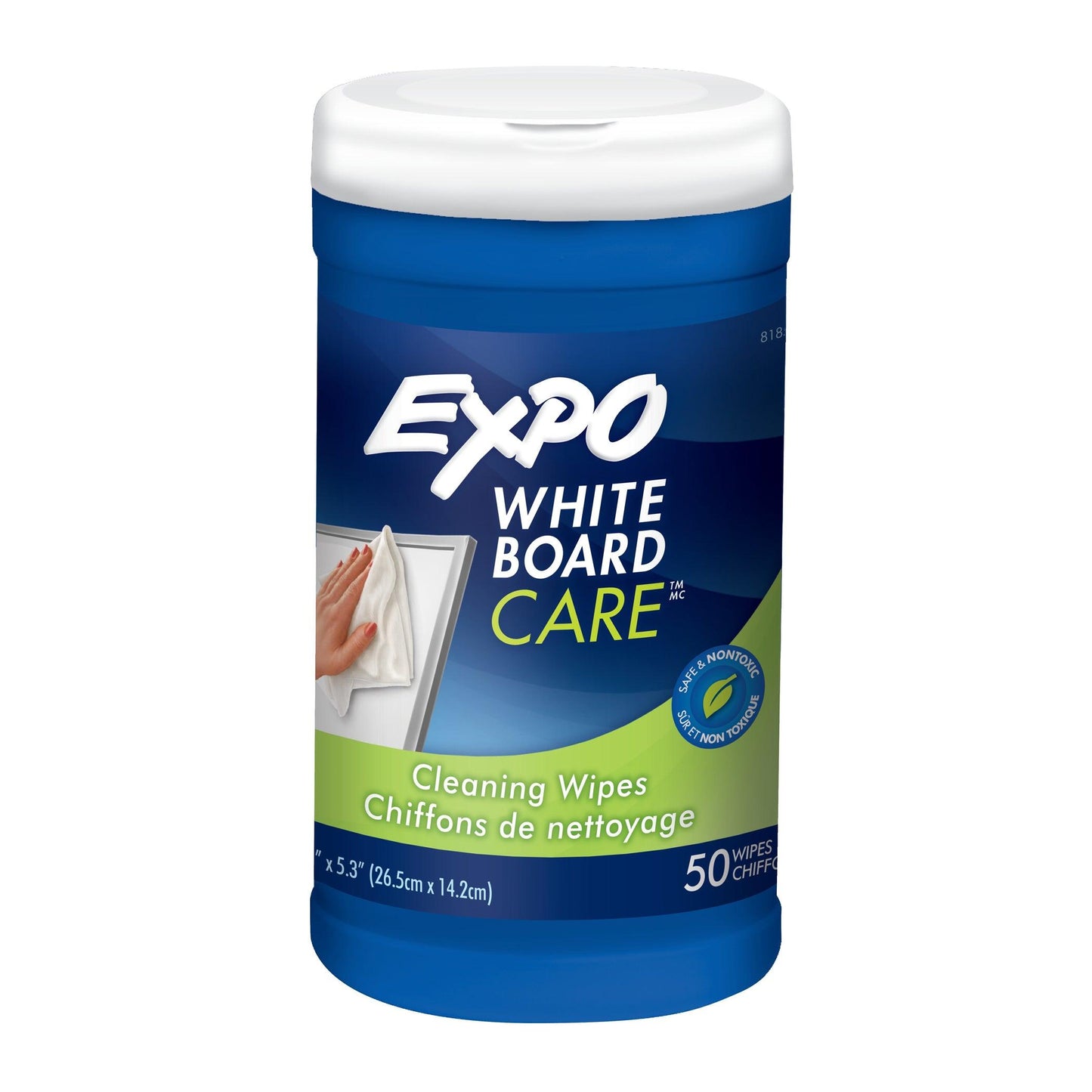 Dry-Erase Board Cleaning Wet Wipes, 50 Per Container, Pack of 2 - Loomini