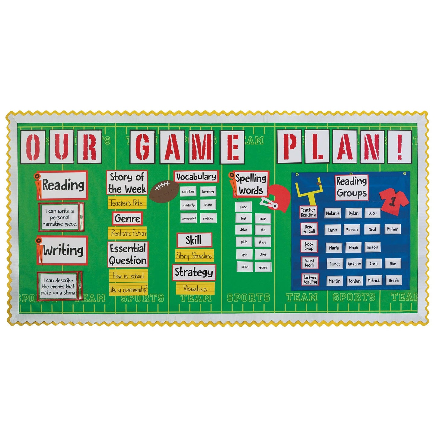 Dry Erase Pockets, 5 Assorted Neon Colors, 9" x 12", 10 Pockets Per Pack, 2 Packs - Loomini