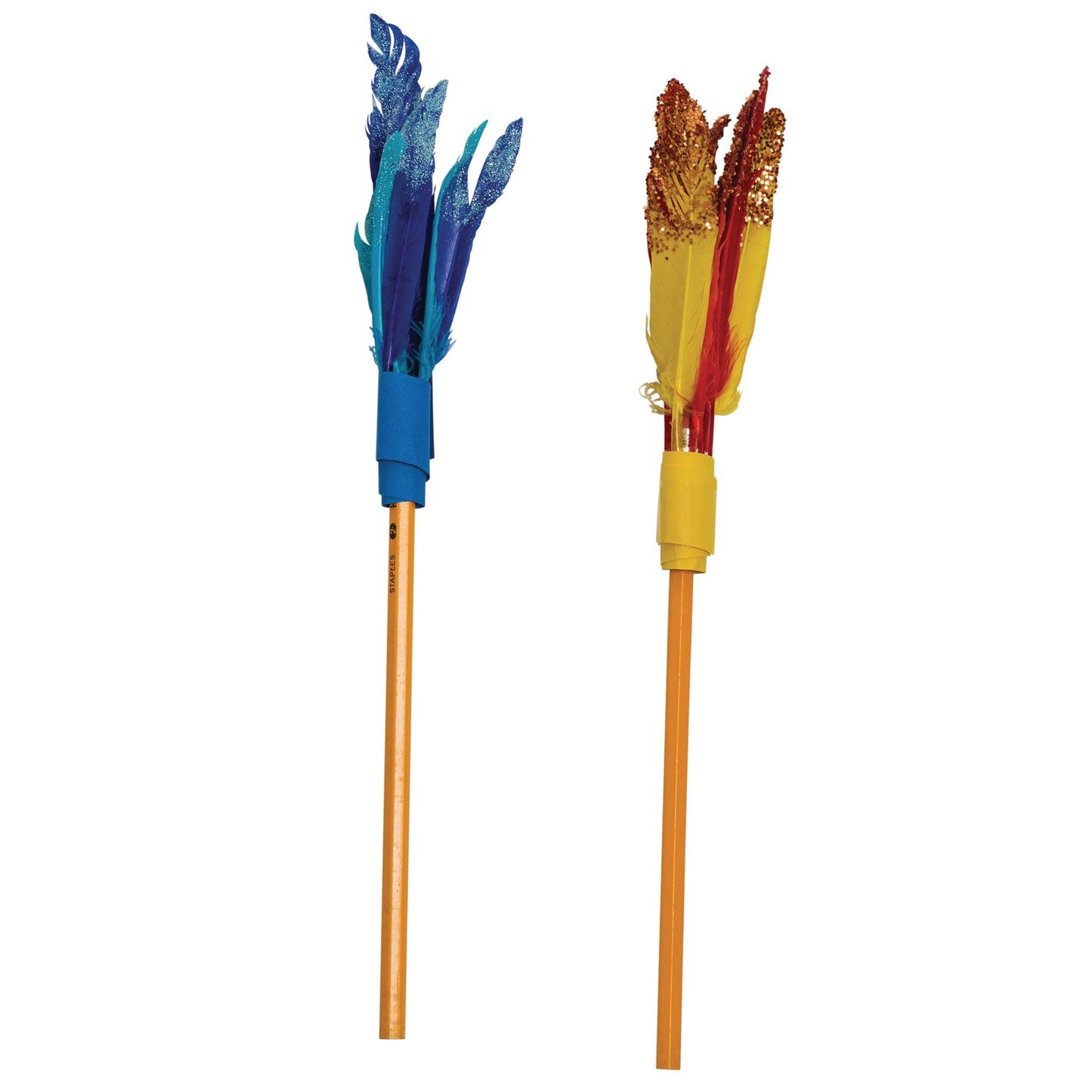 Duck Quills, Assorted Colors, 3" to 5", 14 grams Per Pack, 6 Packs - Loomini