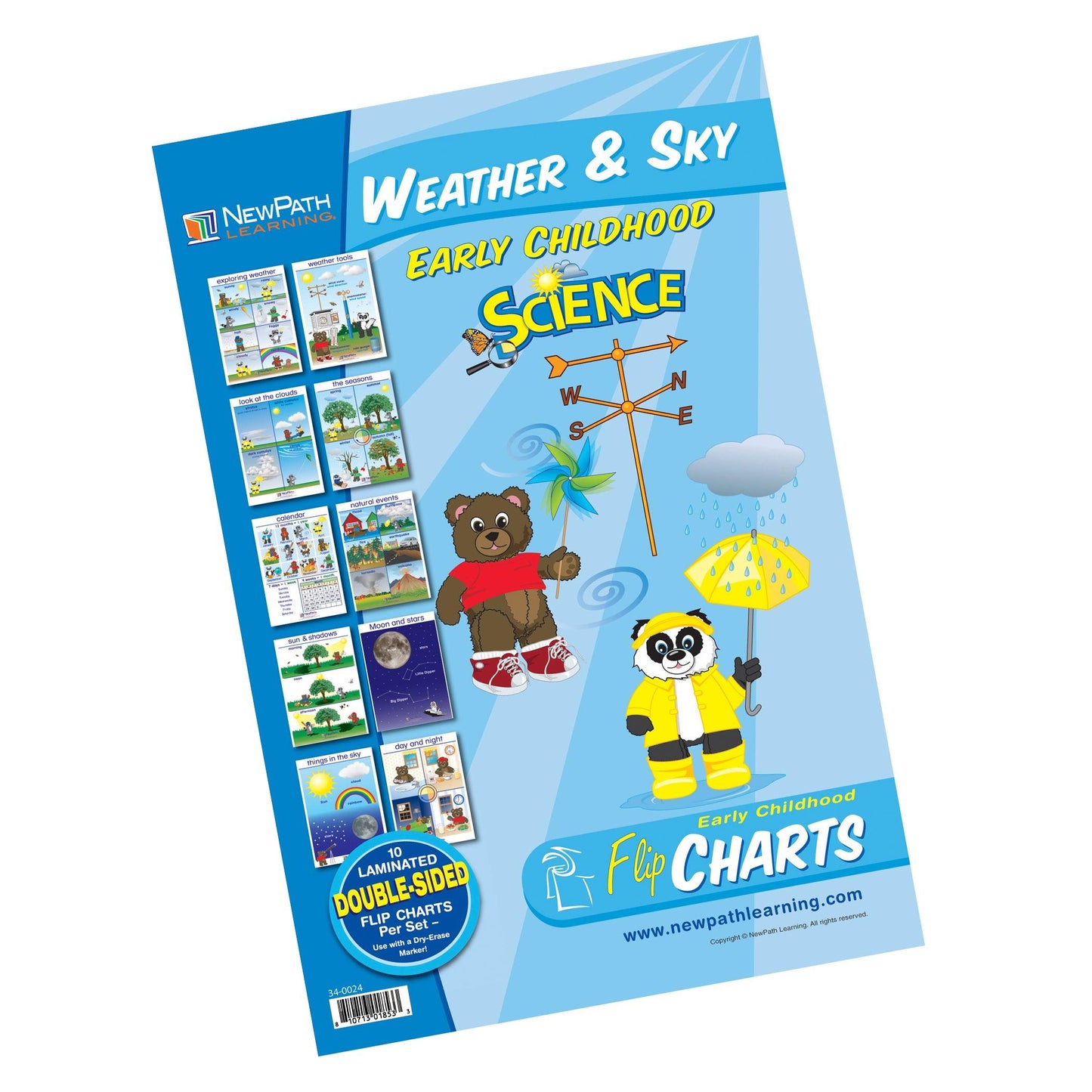 Early Childhood Science Readiness Flip Charts, Weather & Sky - Loomini