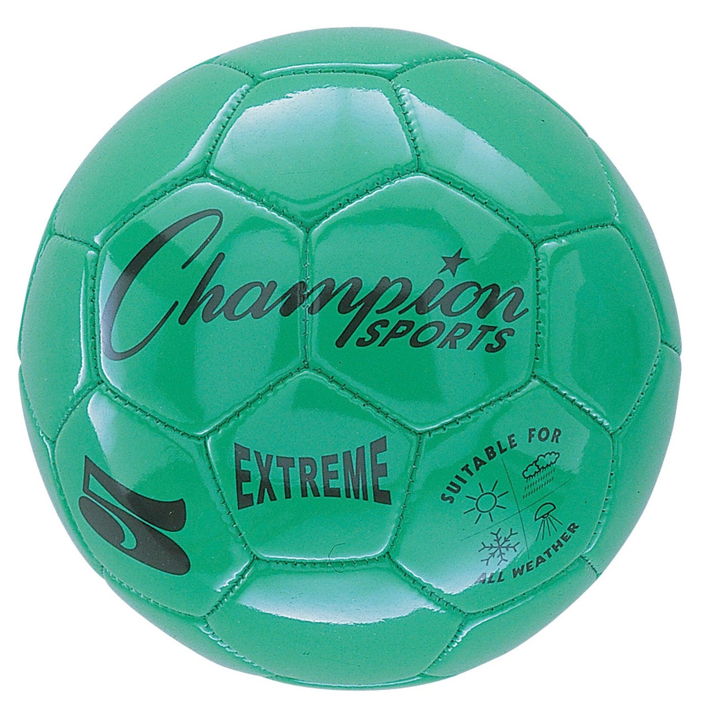 Extreme Soccer Ball, Size 5, Green, Pack of 2 - Loomini