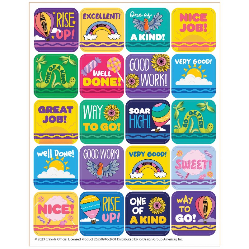 Crayola® Colors of Kindness Theme Stickers, Pack of 120