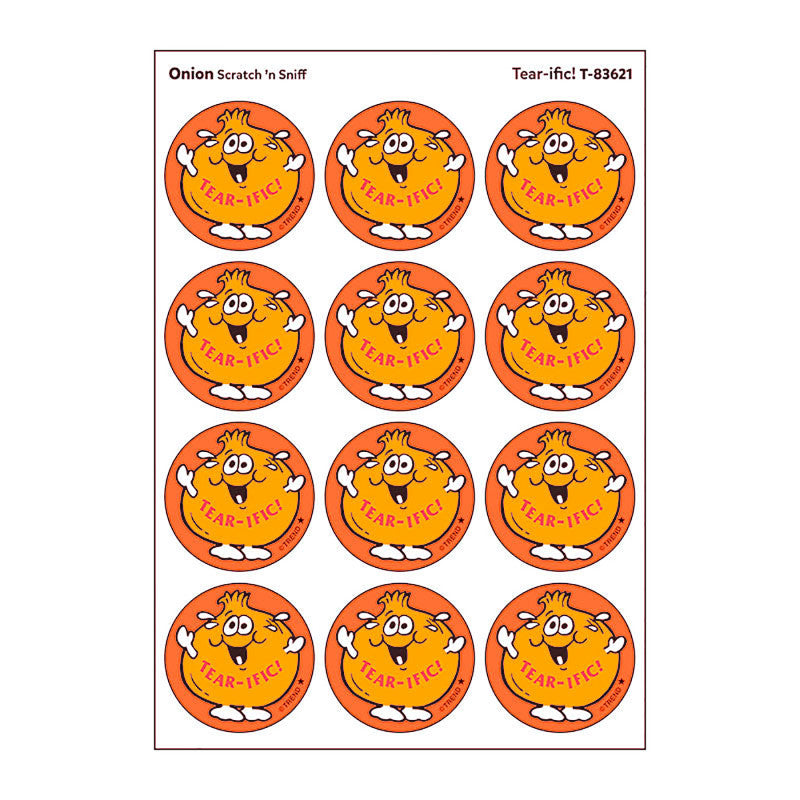 Tear-ific!/Onion Scented Stickers, Pack of 24