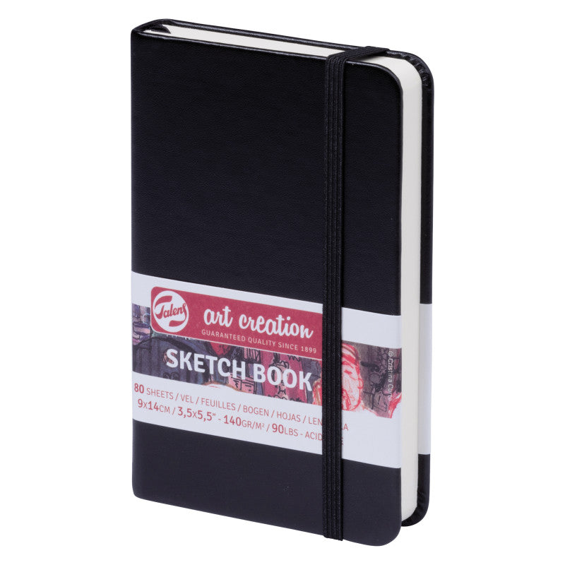 Sketchbook, 80 Sheets, 90lbs, Black Cover, 3.5" x 5.5"