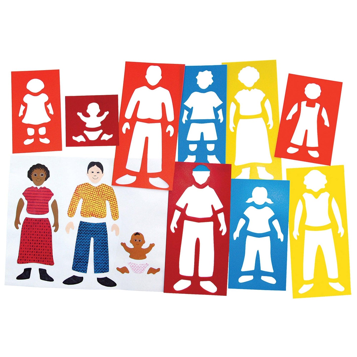 Fabulous Family Portrait Stencils - Loomini