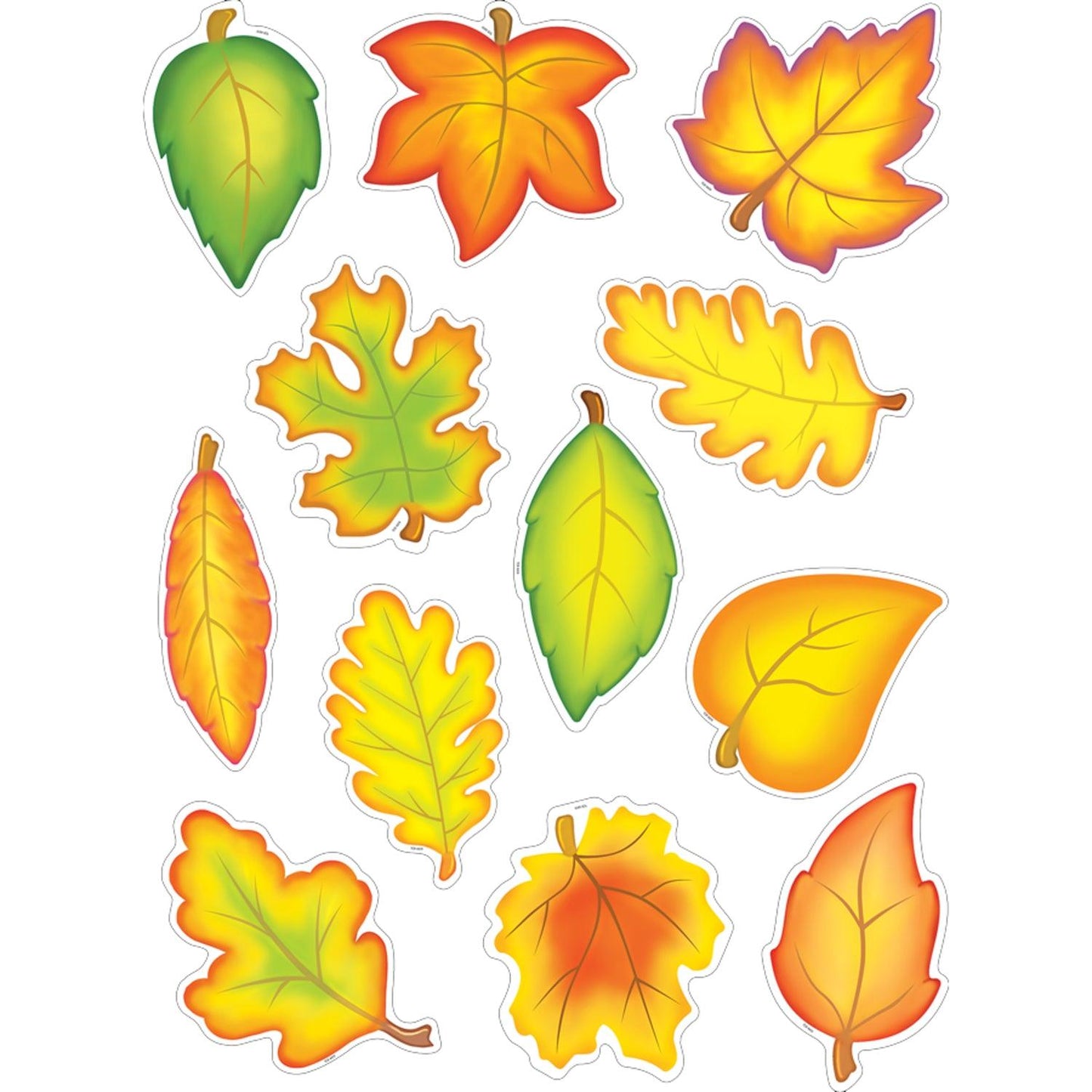 Fall Leaves Accents, 30 Per Pack, 3 Packs - Loomini