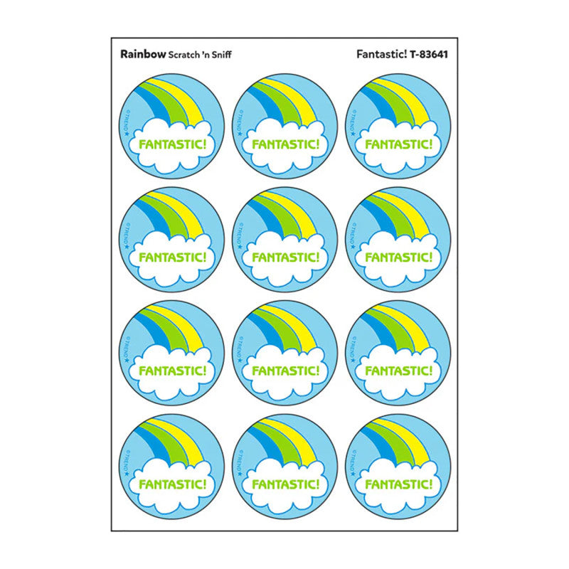 Fantastic!/Rainbow scent Retro Scratch 'n Sniff Stinky Stickers®, 24 ct.