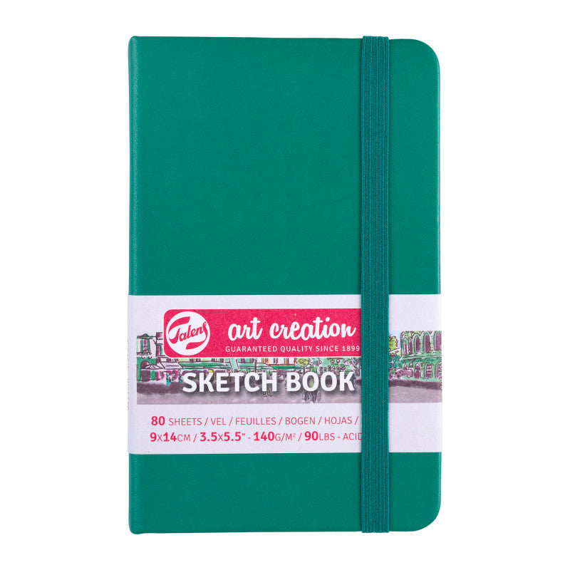 Sketchbook, 80 Sheets, 90lbs, Forest Green Cover, 3.5" x 5.5"