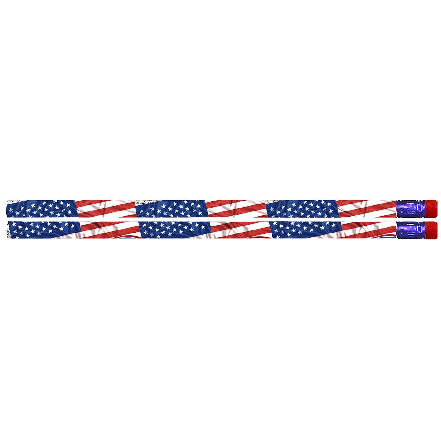 Flags & Fireworks Pencil, 12 Per Pack, 12 Packs - Loomini