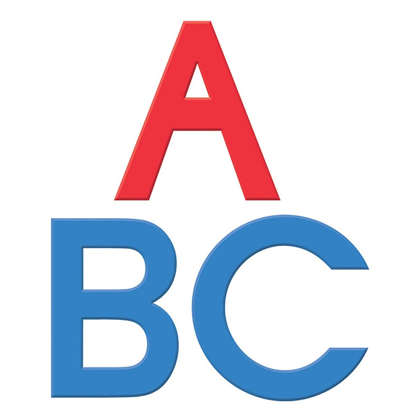 Foam Fun Uppercase Red & Blue Magnet Letters, Set of 112 - Loomini