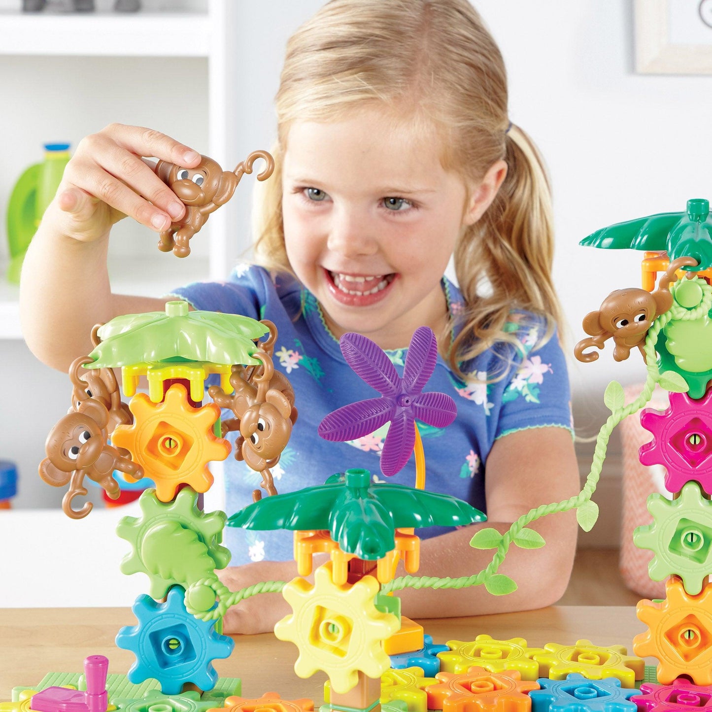 Gears! Gears! Gears!® Movin' Monkeys™ Building Set, 103 Pieces - Loomini