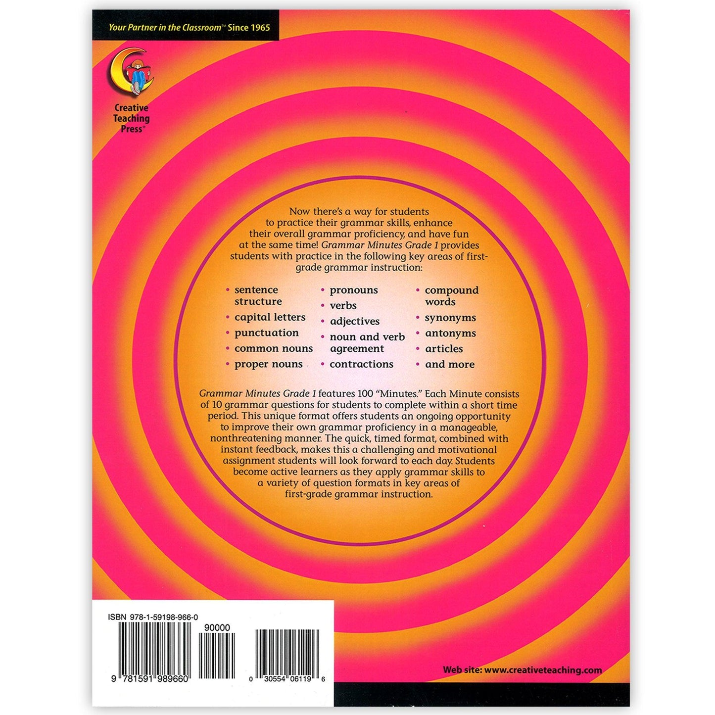 Grammar Minutes Workbook, Grade 1 Creative Teaching Press®