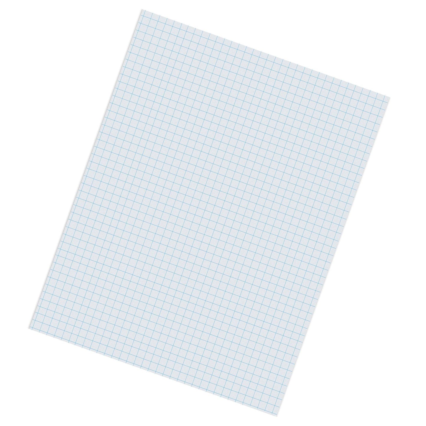 Graphing Paper, White, 1/4" Quadrille Ruled, 8-1/2" x 11", 500 Sheets - Loomini
