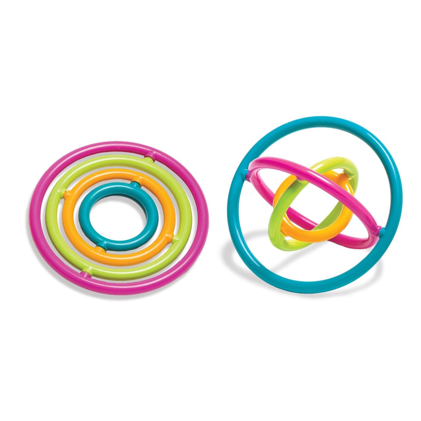 Gyrobi, Plastic Ring Fidget Toy, Pack of 6 - Loomini