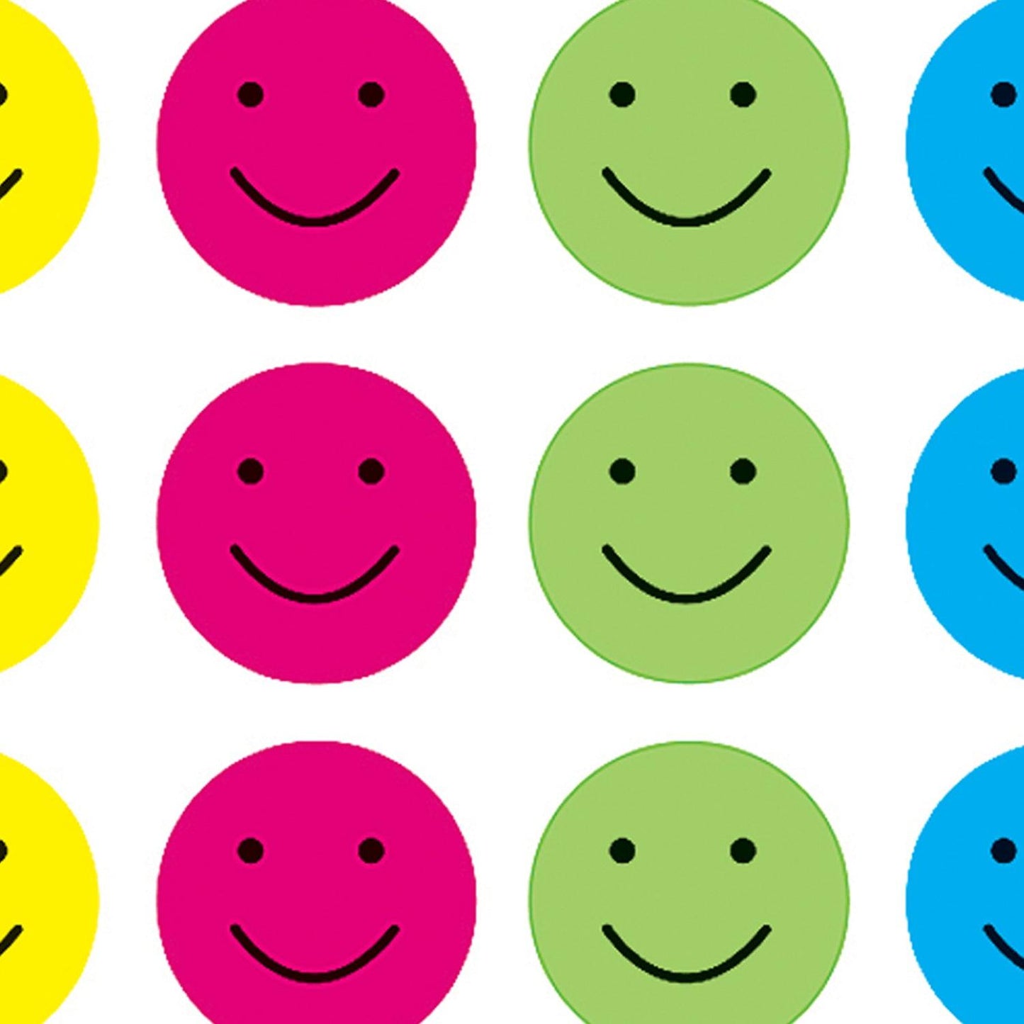 Happy Faces Stickers, 120 Per Pack, 12 Packs - Loomini