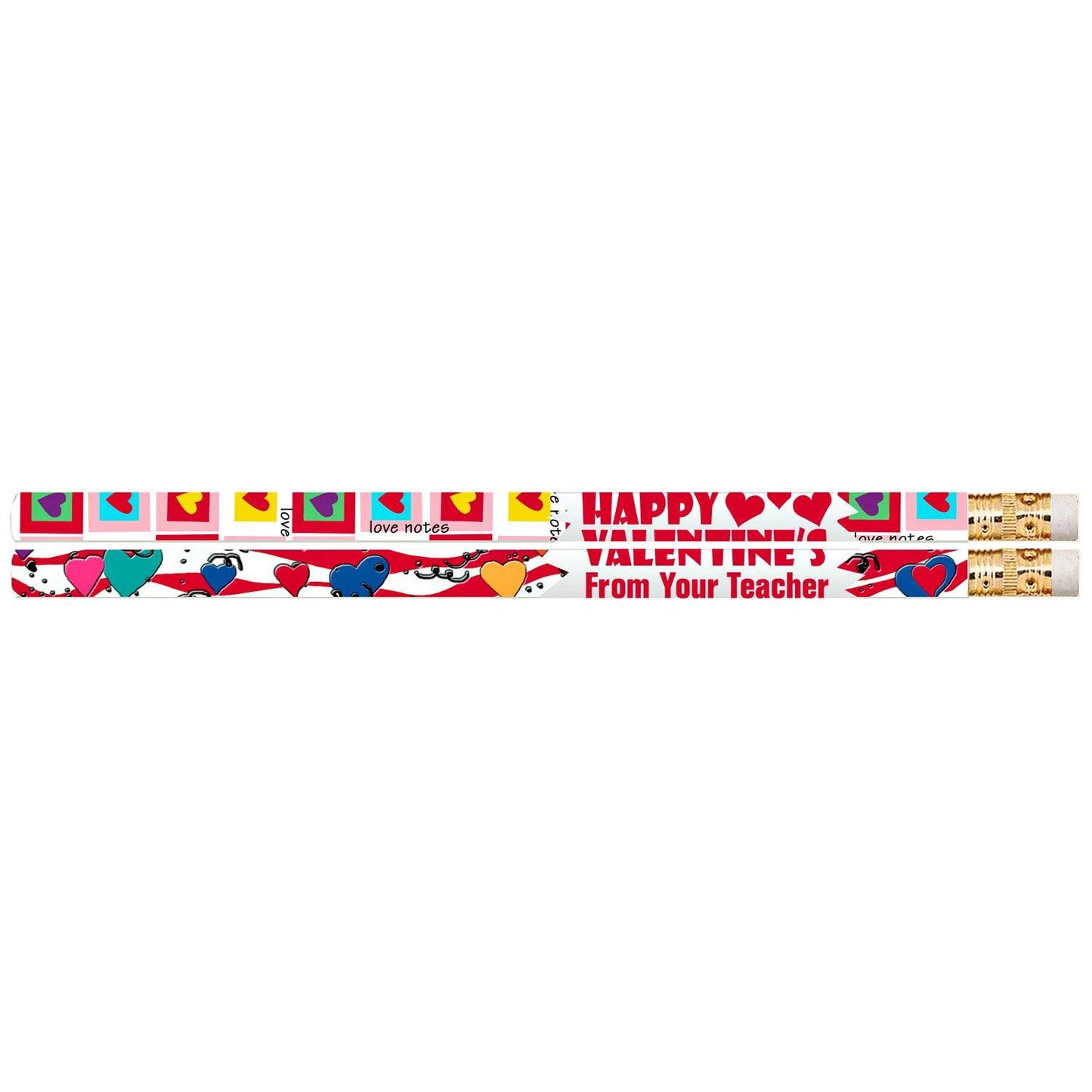 Happy Valentine's From Your Teacher Motivational Pencils, 12 Per Pack, 12 Packs - Loomini