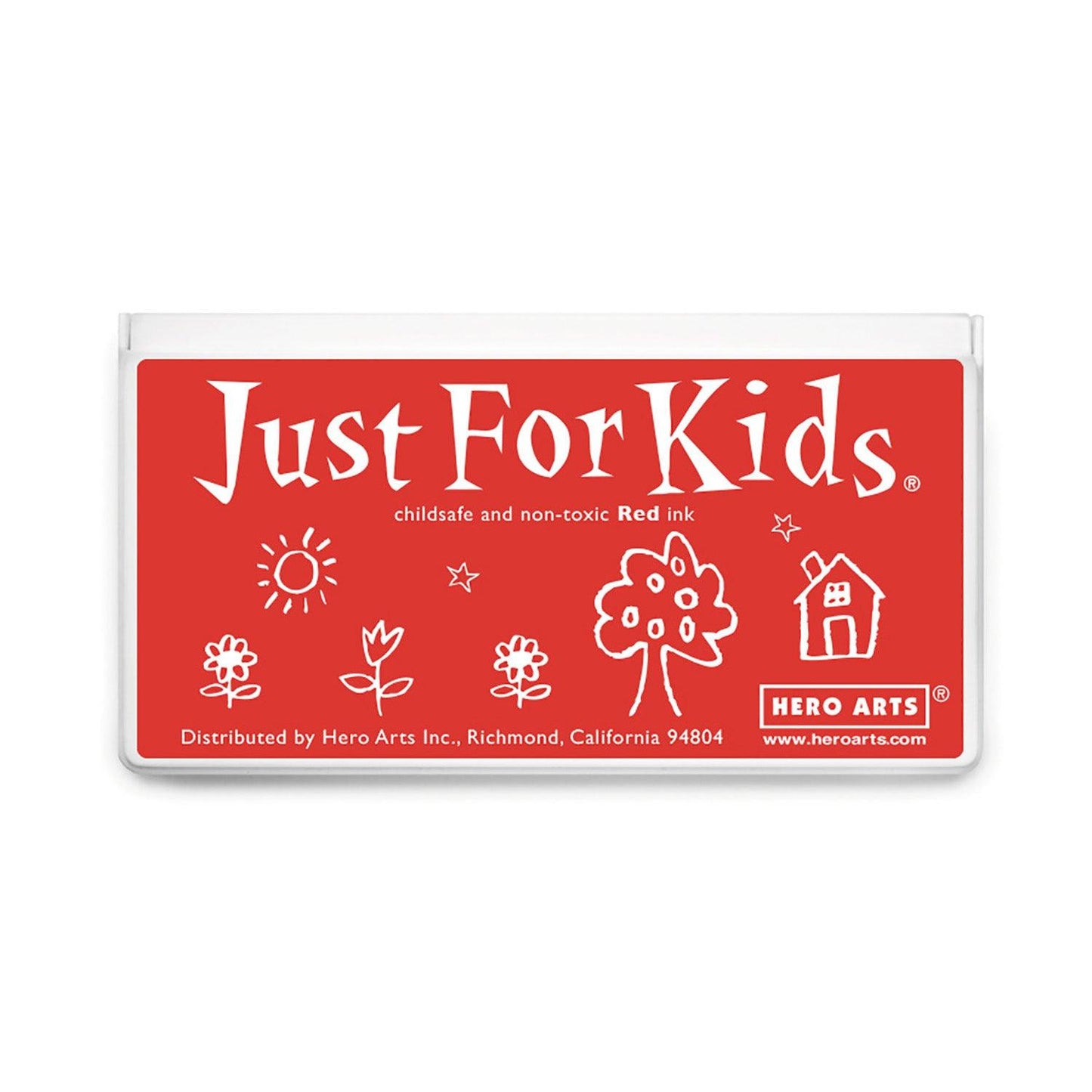 Jumbo Just for Kids Stamp Pad, Red, Pack of 2 - Loomini
