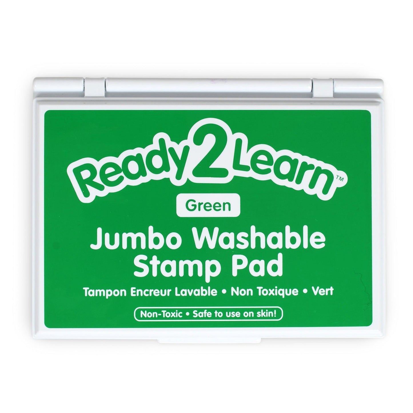Jumbo Washable Stamp Pad - Green - 6.2"L x 4.1"W - Pack of 2 - Loomini