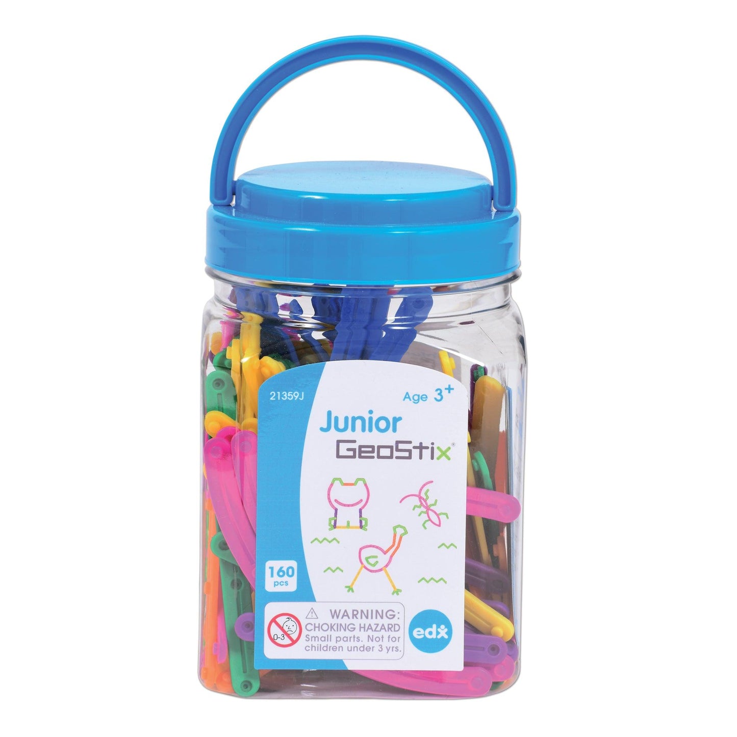 Junior GeoStix - Mini Jar - Set of 160 - Loomini