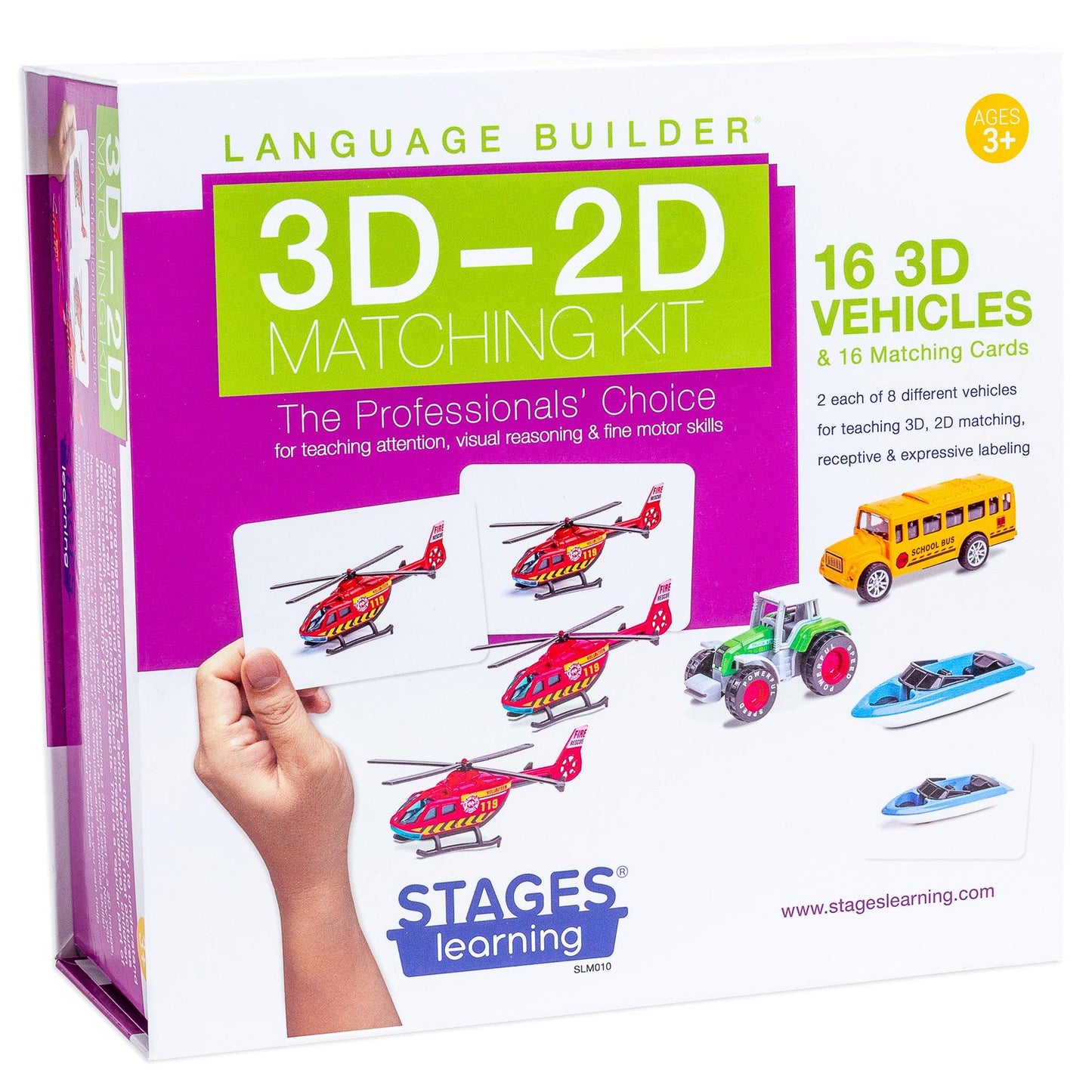 Language Builder® 3D-2D Matching Vehicles Kit - Loomini