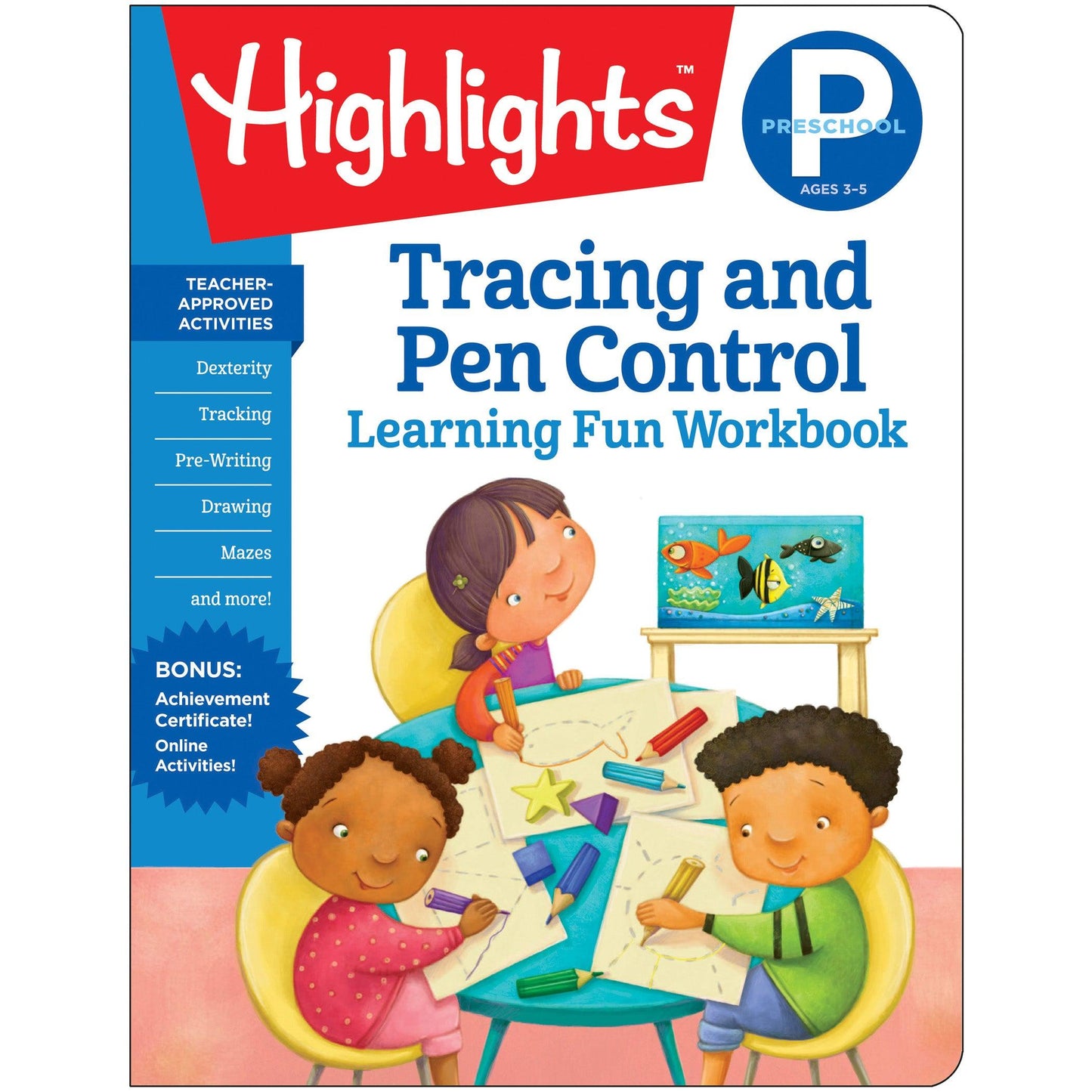 Learning Fun Workbooks, Preschool Tracing and Pen Control, Pack of 6 - Loomini