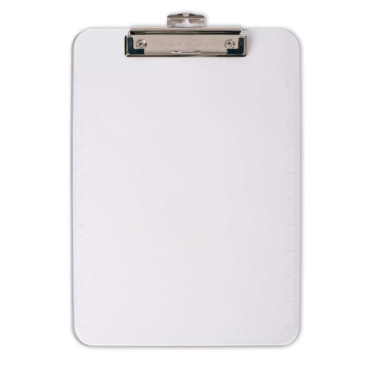 Letter Size Plastic Clipboard, Clear, Pack of 6 - Loomini