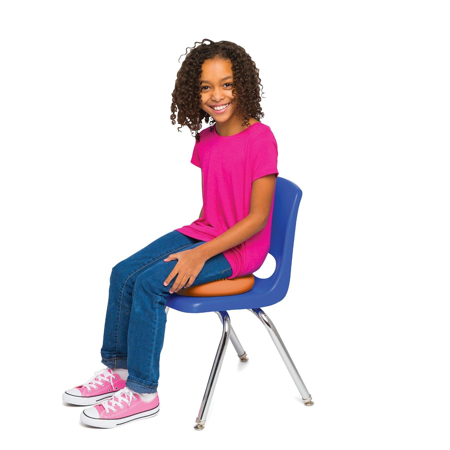 Little Wiggle Seat Sensory Cushion, Orange - Loomini