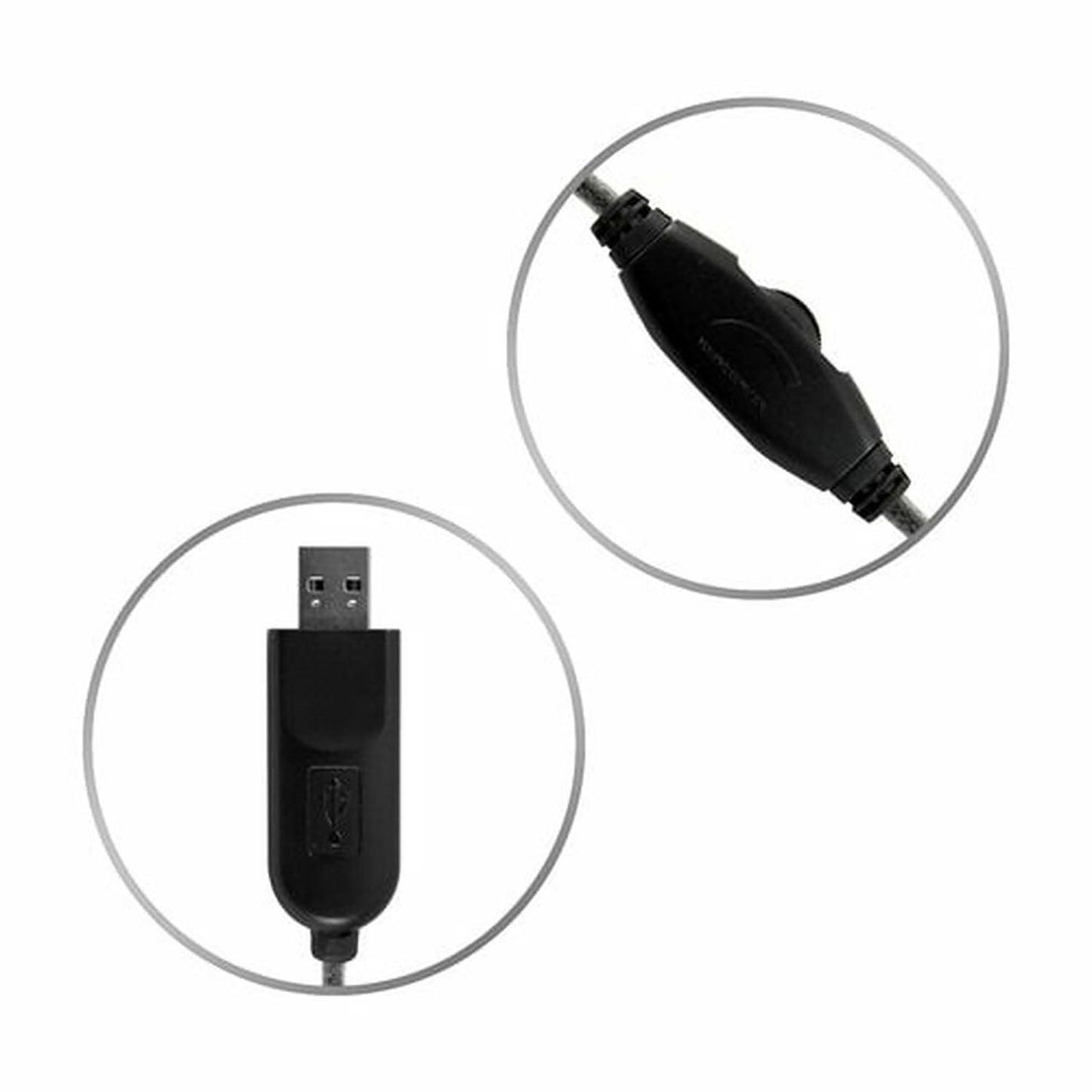 MACH-1 Multimedia USB Headset - Steel Reinforced Gooseneck Mic and In-Line Volume - Loomini