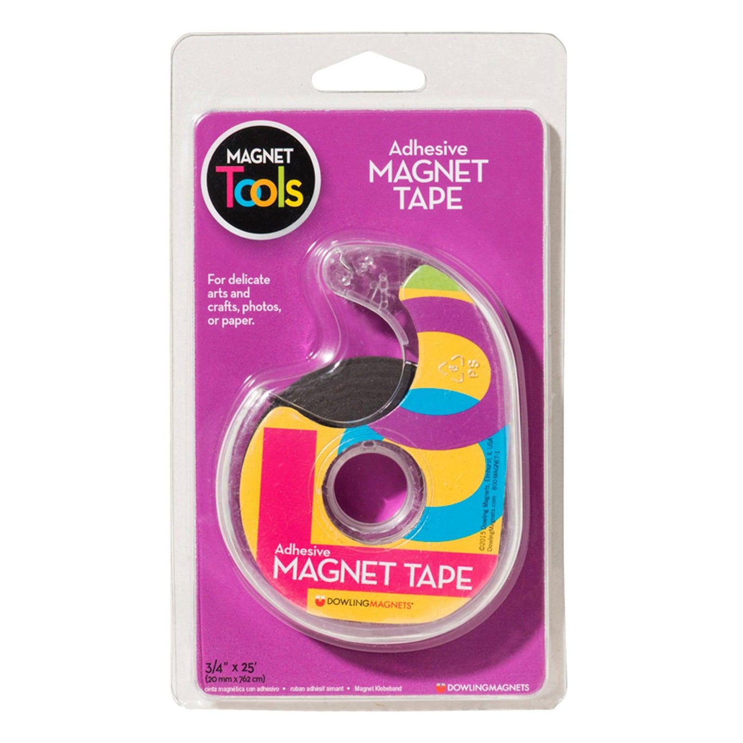 Magnet Tape in Dispenser, 3/4" x 25', Pack of 3 - Loomini
